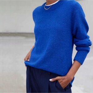 AYR Vibrant Blue Crew Neck Sweater